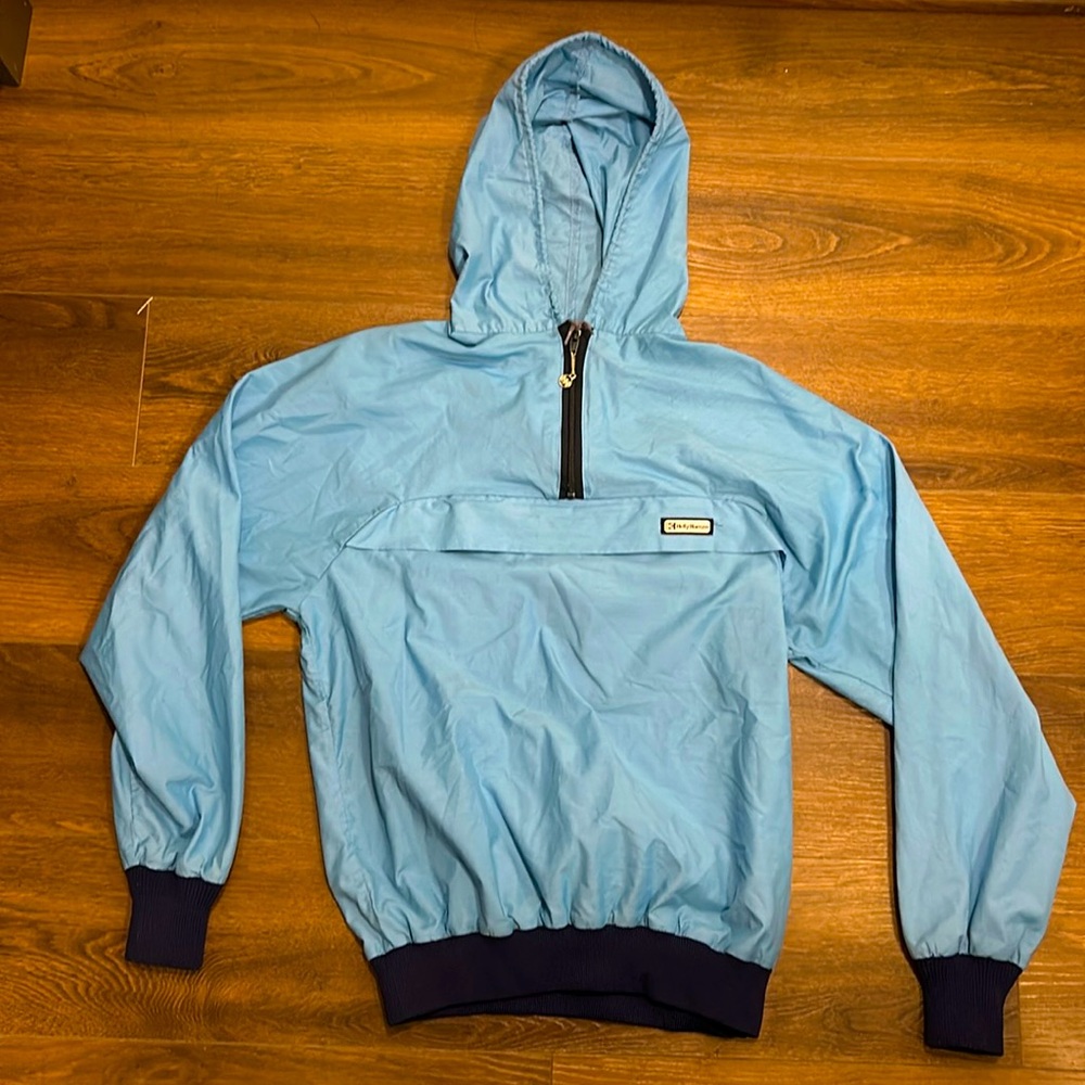 Vintage 70s (?) Helly Hansen Windbreaker Excellent condition Sky Blue Small